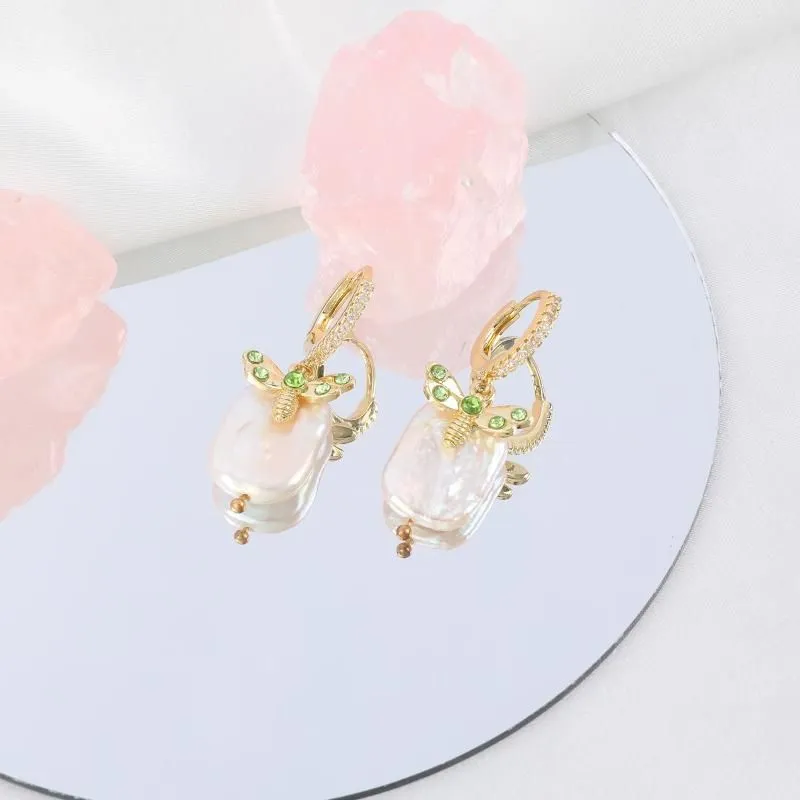 Dangle Earrings Makersland Bee With Pearls Personalized Jewelry For Ladies Wholesale Fashion Jewellery Pendants Women Girl