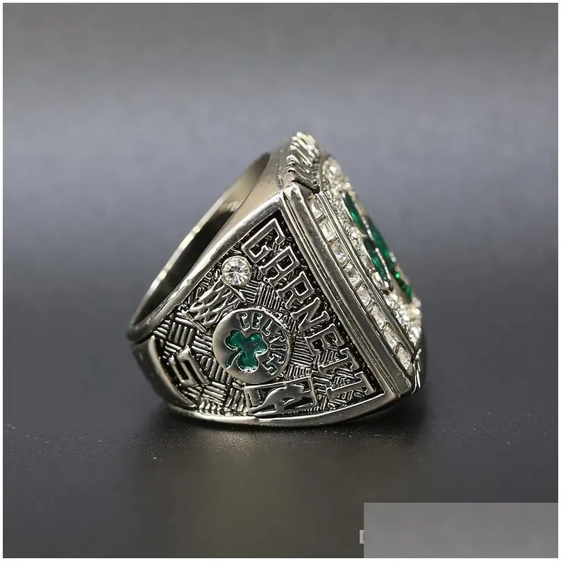 Three Stone Rings Fashion Sports Jewelry 2008 Boston Basketball Championship Ring Men For Fans Us Size 11 Drop Delivery Dh6Ka