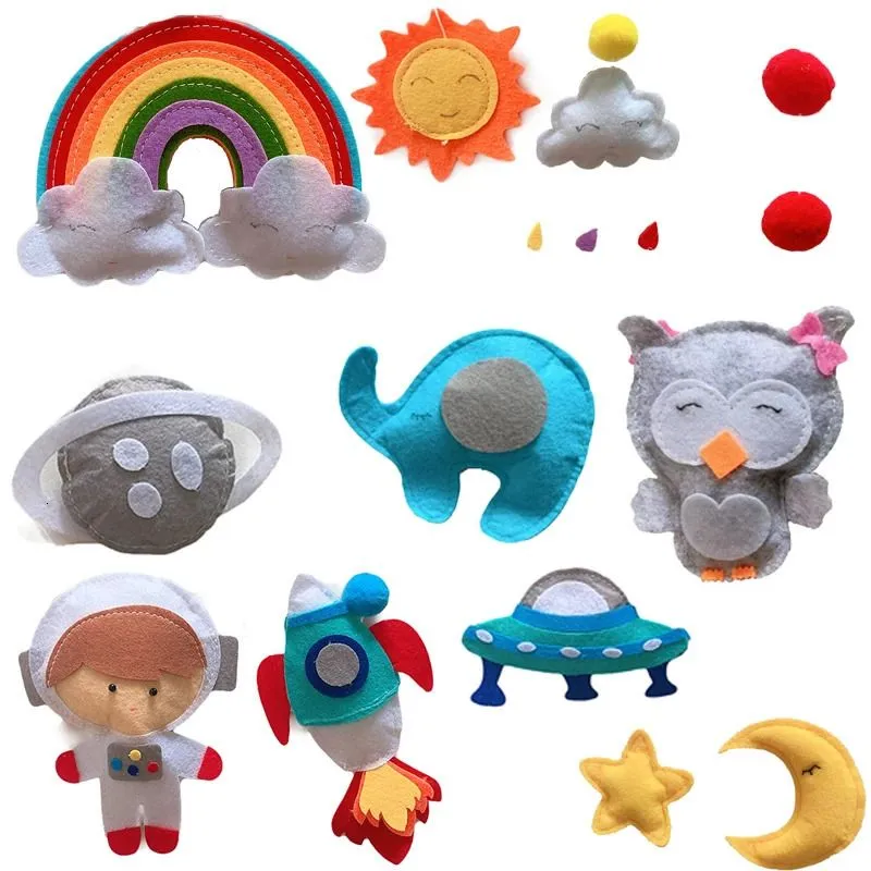 Baby Mobile Rattles Toys 012 Months Carousel Crib Holder To Bed Bell Mom Handmade for borns 240226