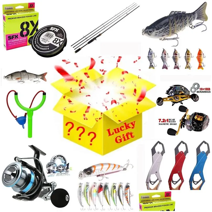 Baits & Lures Most Lucky Mystery Lure Lure/Set 100% Winning High Quality Surprise Gift Blind Box Random Fishing Set 220531 Drop Delive Dhnhs