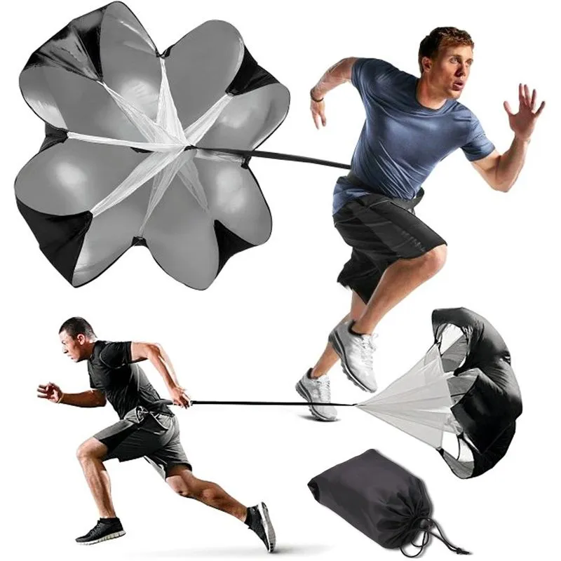 Adjustable 1. Long Speed Training Resistance Parachute Size 5 Soccer Football Ball Training Equipment With Bag 5-15kg Force