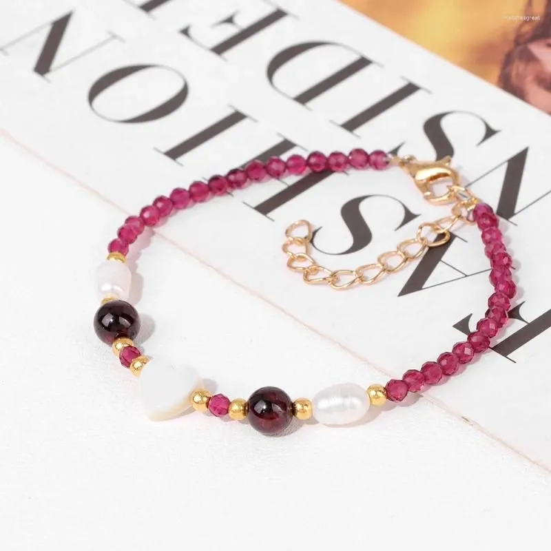 Strand Trendy Natural Stone Tourmalines Spinels Beads Bracelets Adjustable Gold Color Chain Women Men Handmade Jewelry Gifts