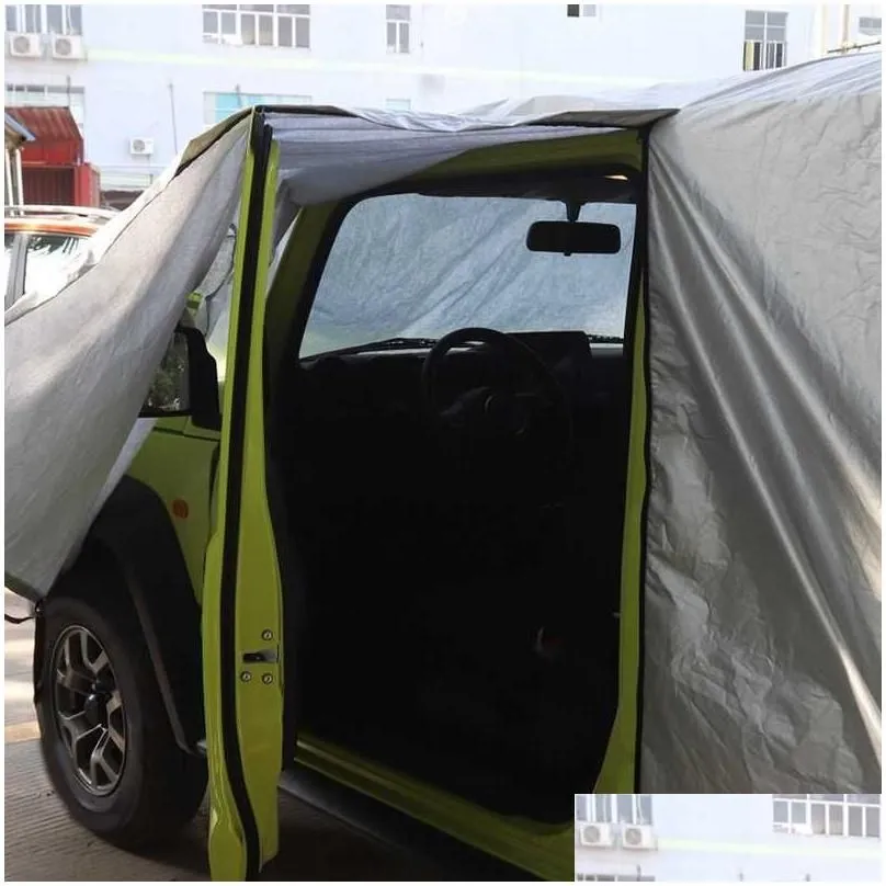 Car Covers Ers Car Outdoor Rainproof Dustproof Sun Uv Protection Er For Suzuki Jimny Exterior Accessorieshkd230628 Drop Delivery Autom