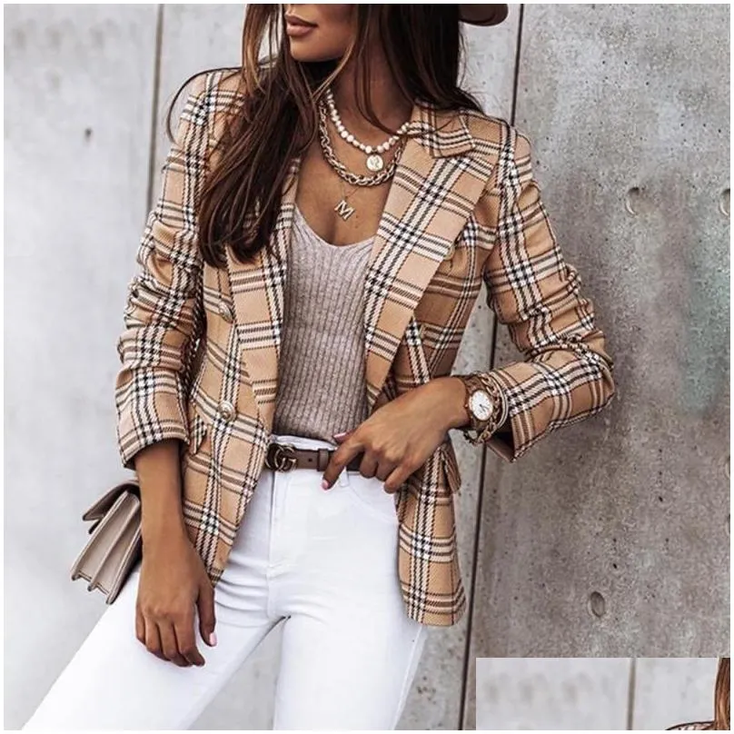 Women`S Suits & Blazers Womens Women Fashion Rainbow Printed Notched Collar Cardigan Autumn Spring Elegant Casual Long Sleeve Coat Of Dh8Au