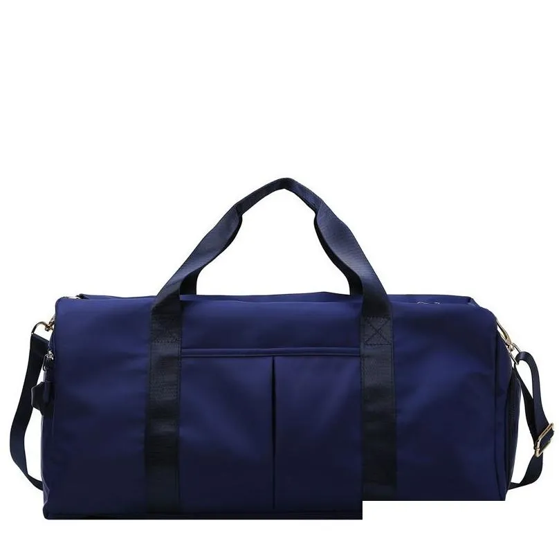 2023 LL Yoga Bag Outdoor Waterproof Nylon Sports Fitness Bag Men`s and Women`s Training Fitness Travel Handbag Yoga Pad Sports Bag