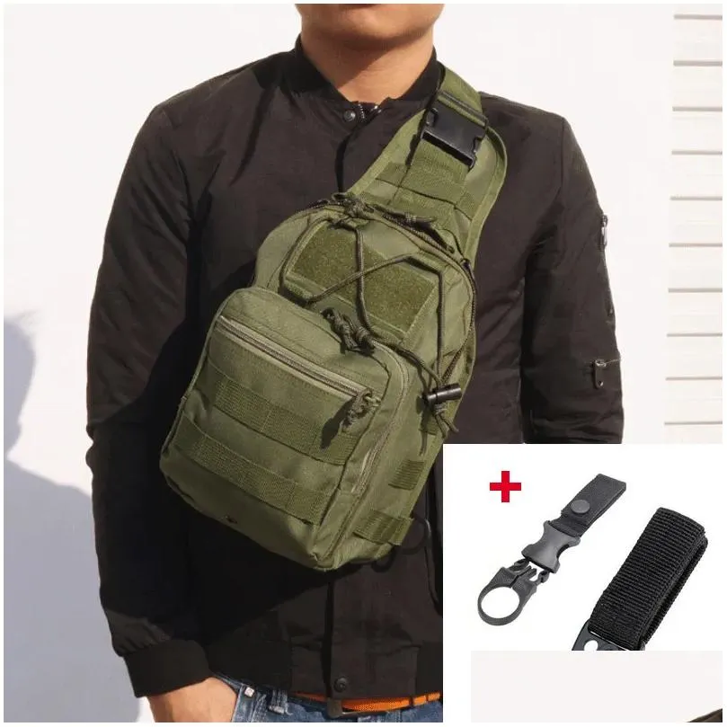 Outdoor Bags Military Tactical Backpack Camouflage Molle Shoder Bag Hiking Cam Climbing Daypack 600D Hunting 220714 Drop Delivery Spor Dhu8A