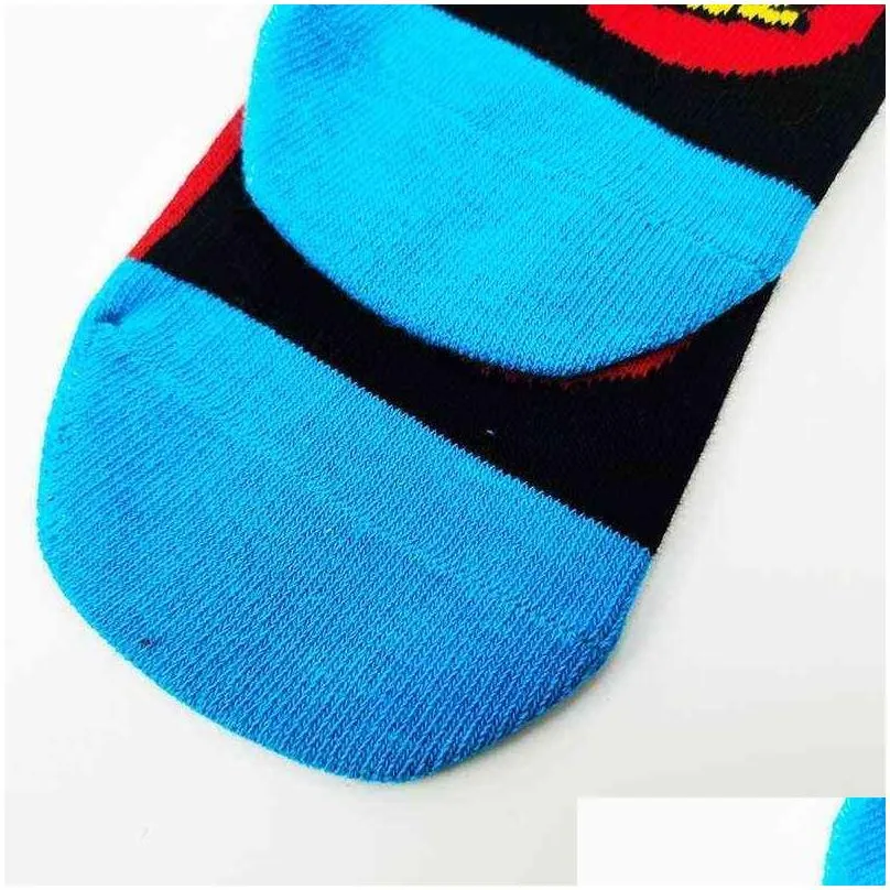 Sports Socks 2Pairs/Lot Misfits Skateboard Men Hip Hop Streetwear Novelty Cotton Basketball 220105 Drop Delivery Outdoors Athletic Out Dhwa2