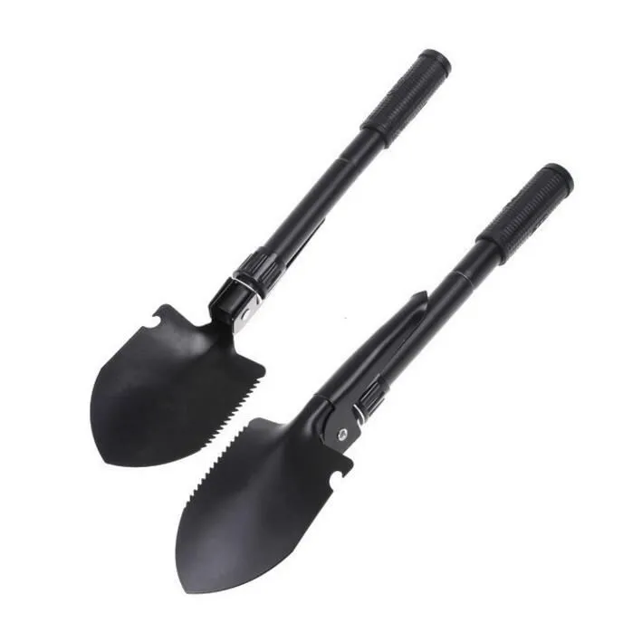 Outdoor Multi-function Tools Portable Folding Shovel Survival Spade Emergency Trowel Dibble Pick Garden Camping Free Shipping