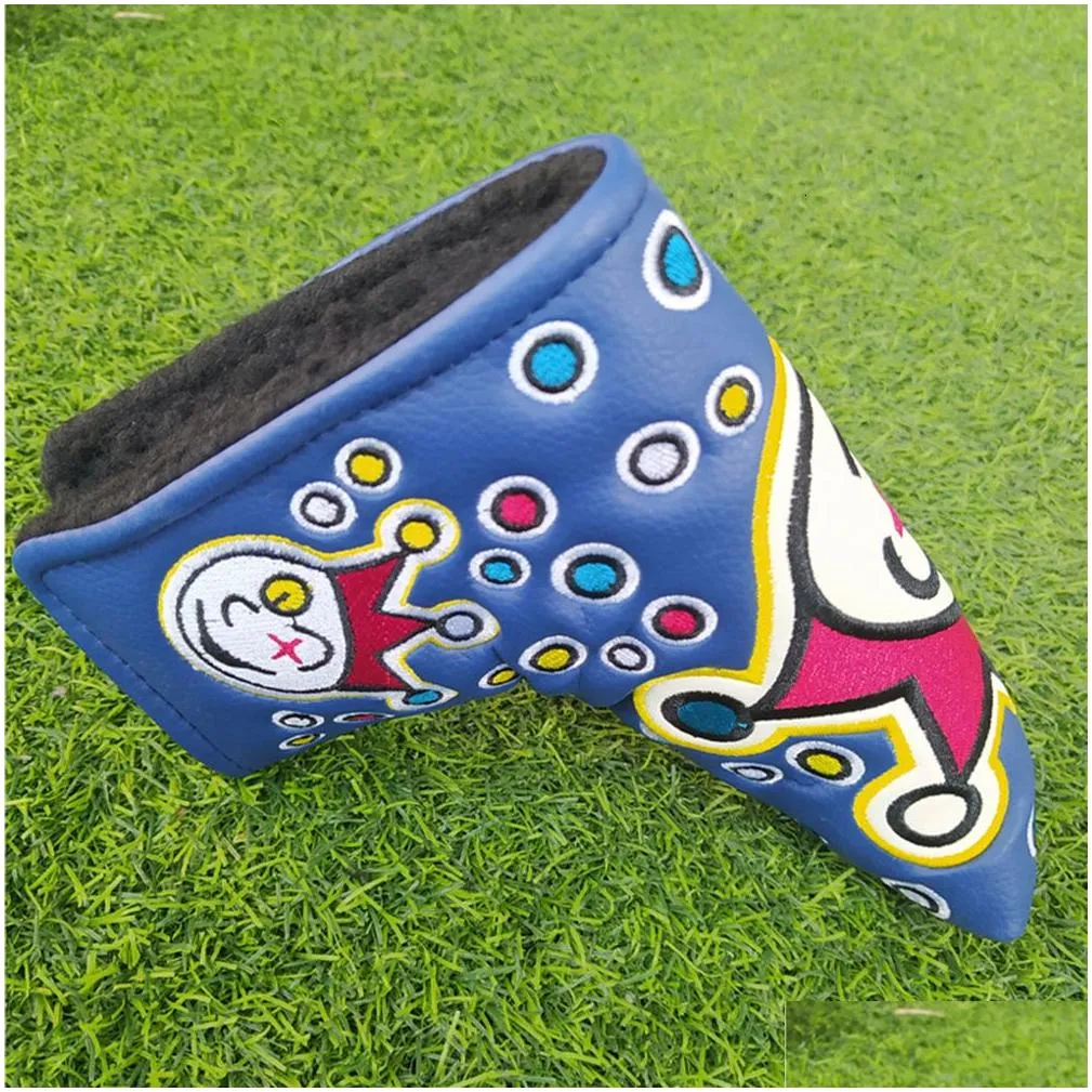 Other Golf Products PU Golf Putter Headcover Sticker Buckle Golf Club Head Covers Durable Universal AntiCollision Pressure Sporting Accessories