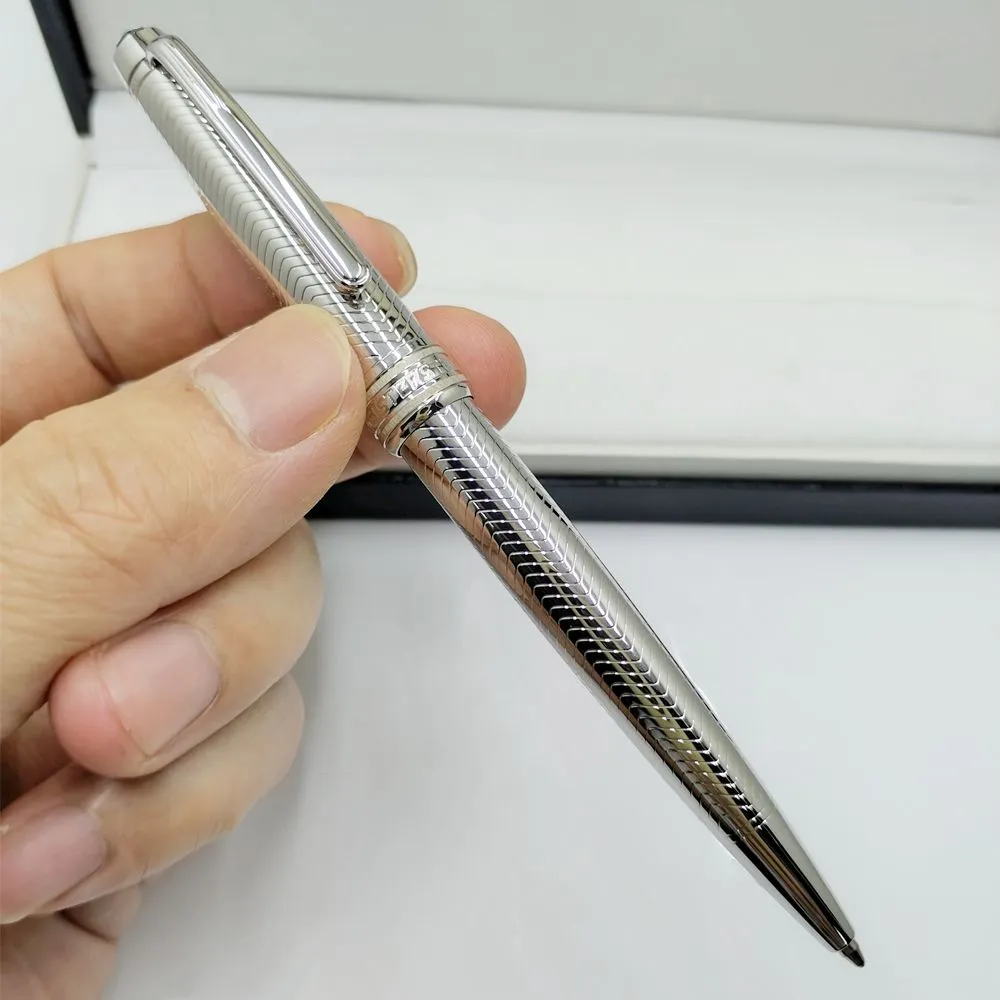wholesale high quality Silver 163 Roller ball pen / Ballpoint pen school office stationery business Write ball pens Gift