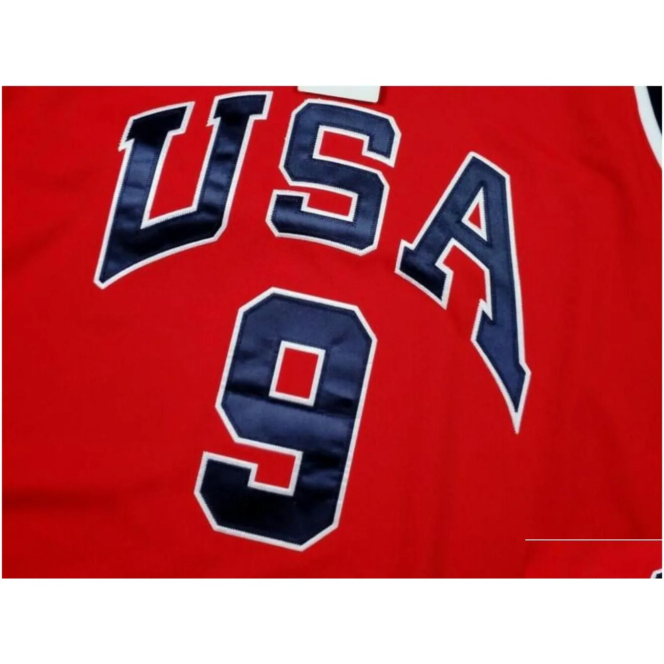 rare Basketball Jersey Men Youth women Vintage retro 9 Michael 1984 USA High School Size S-5XL custom any name or number