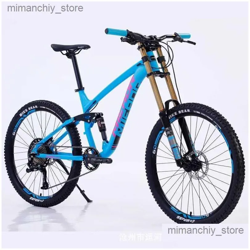 Bikes Aluminum Alloy Mountain Bike for Adults Cycling City 11 Speed Double Damping Downhill DH Bicycle MTB Soft Tail 26/27.5 inch 2023