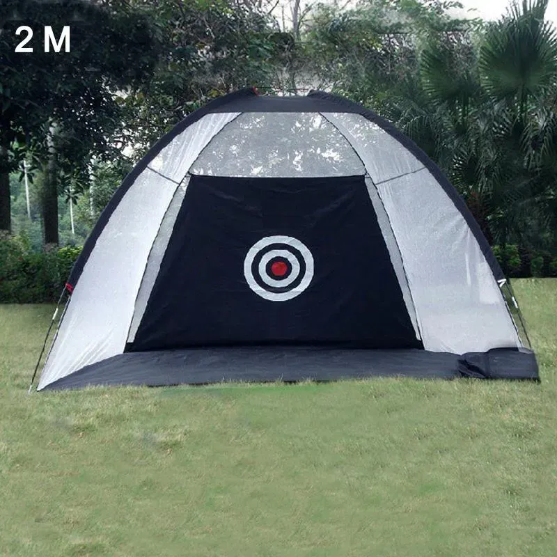 Golf Training Aids Indoor 2M Practice Net Tent Hitting Cage Garden Grassland Equipment Mesh Mat Outdoor Swing