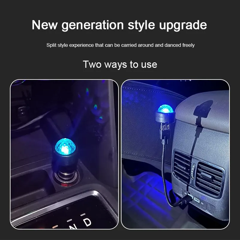 Color atmosphere USB projection light, LED star projection light, suitable for roof atmosphere star decoration environment, car star light car atmosphere