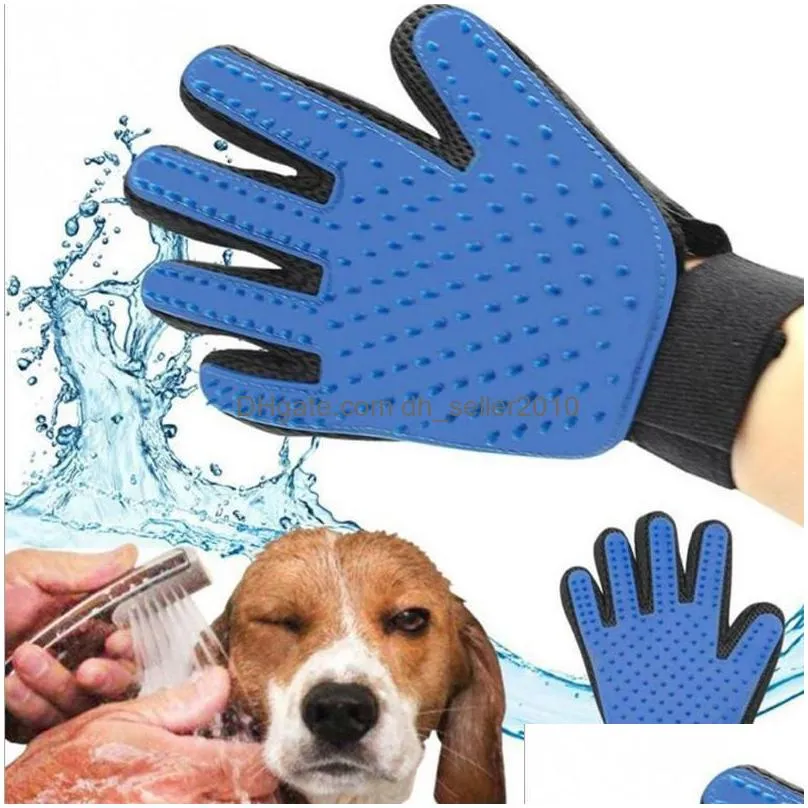 Dog Grooming Pet Glove Cat Hair Removal Mitts De-Shedding Brush Combs For Mas Supplies Accessoies8939027 Drop Delivery Home Garden Dhse4