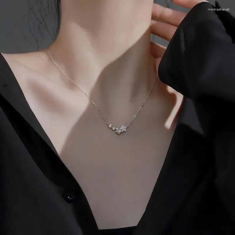 Chains Wholeslae Zircon Star Necklace South Korea Dongdaemun Hip Hop Hipster Retro Chain Temperament Fashion Influencer Accessories