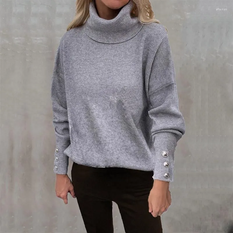 Women Socks Autumn Pullover Sweater Basic Turtleneck Knitting Sweaters Female Long Sleeve Soft Loose Tops Knitwear