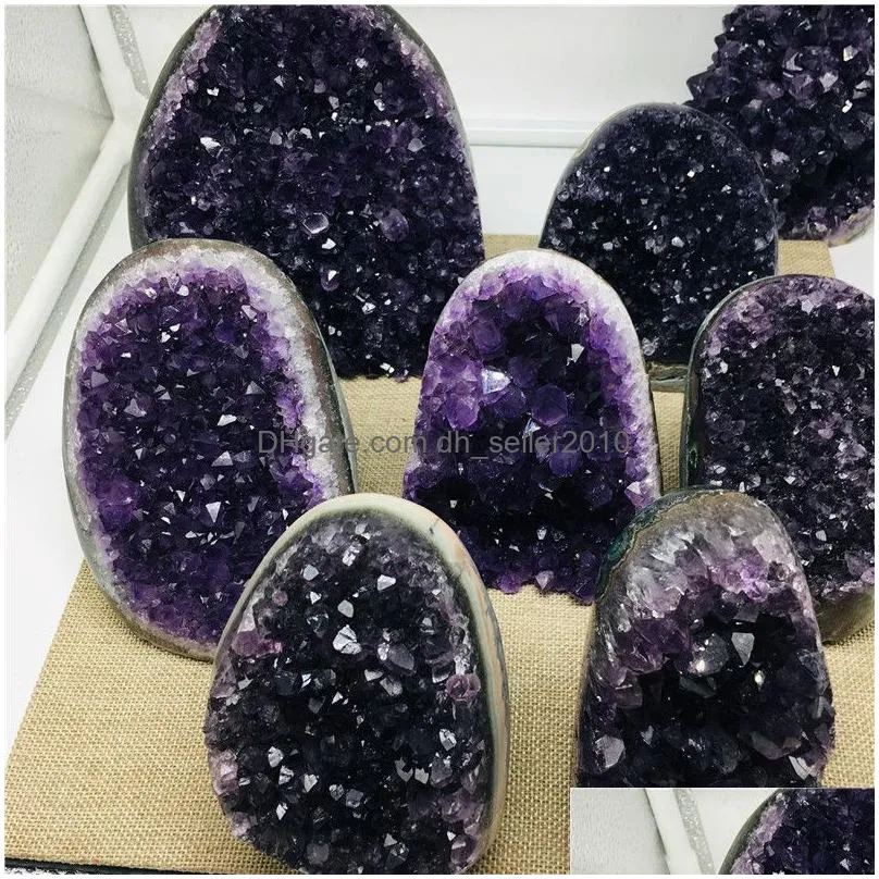 Arts And Crafts 400G1 7Kg Natural Uruguay Dream Amethyst Quartz Crystal Cster Specimen Healing T2001172230728297S9279967 Drop Delivery Dh67I