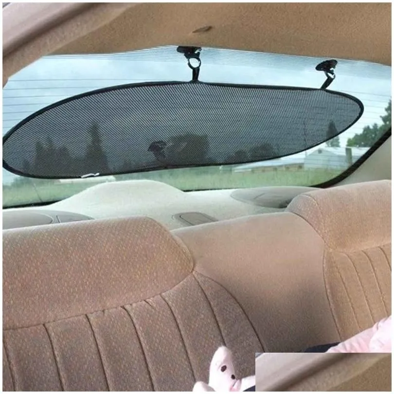 Car Sunshade Ers Magnetic Mesh Curtain Breathable Windsn Folding Visor Reflector Windshield Window Sun Shade Protector Drop Delivery A