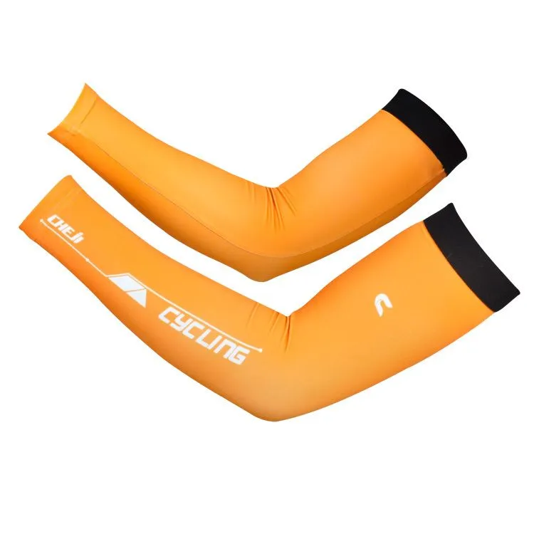 Wholesale-2015 New 6 colors Bike MTB Cycling Arm Warmer Cycl Oversleeve UV Protection Manguito bike sports Riding Arm Sleeve