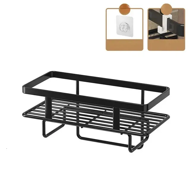 Bathroom Shelves 1Pc Bathroom Accessories Shelf Above The Toilet Tank Wrought Iron Toilet Punch-free Multi-functional Storage Rack