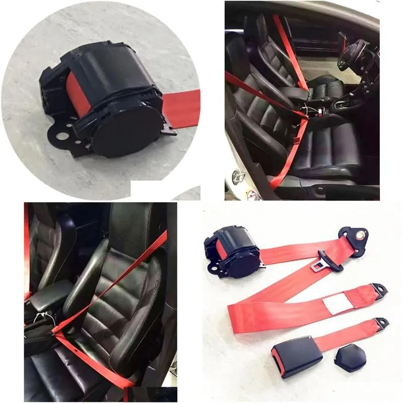 Safety Belts & Accessories Safety Belts Accessories Red Car Seat Belt Extender Extension Buckle Adujstable Shoder Seatbelt For 1Piece