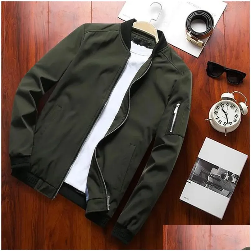 Men`S Jackets Mens Winter Jacket Men Fashion Casual Slim Sportswear Bomber And Coats Plus Size 6Xl Drop Delivery Apparel Clothing Oute Dhznt