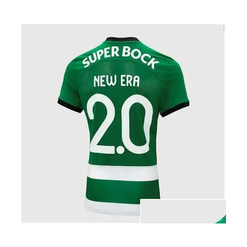 Sporting CP 23 24 Lisboa Soccer Jerseys Home Blue Lisbon Special Jovane Sarabia Vietto 2023 2024 Maillot Jersey Sporting Clube De Football Shirt Men Kids