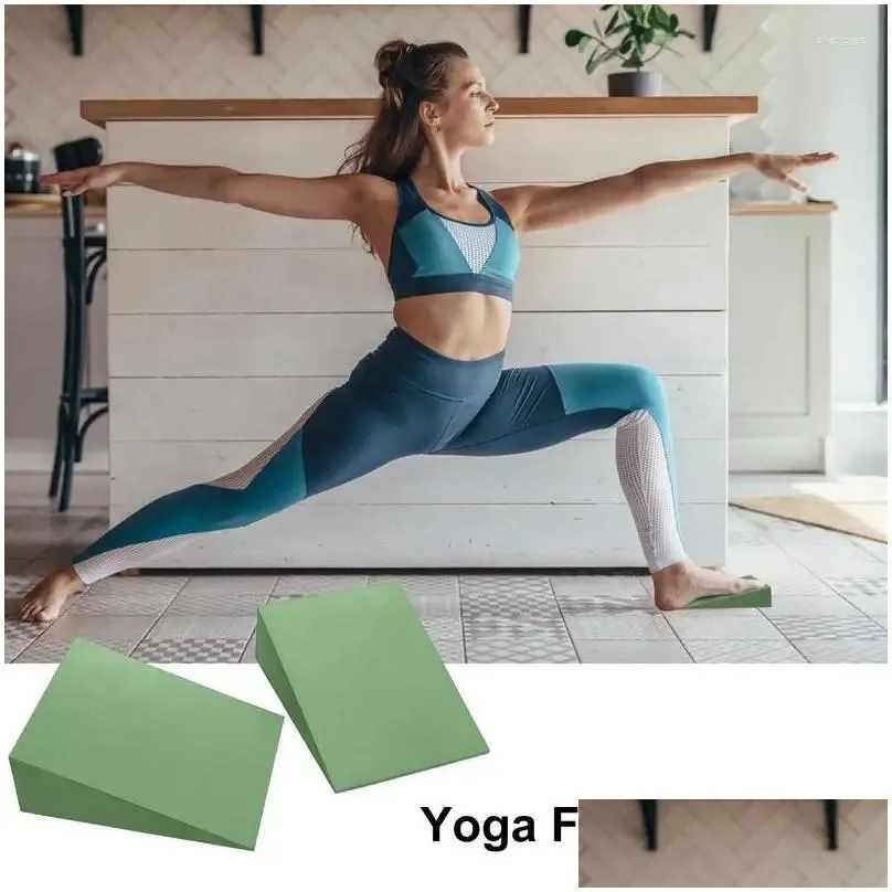 Yoga Blocks Wedge Professional Height Foam For Exercise Slant Board Calf Stretching Knee Pad Back Support Incline