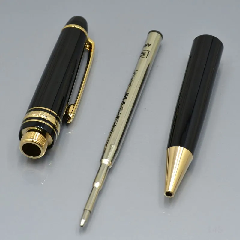 wholesale high quality Black resin 163 Roller ball pen / Ballpoint pen / Fountain pen school office stationery business Write ball pens Optional pen