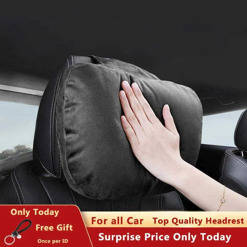 New Top Quality Car Headrest Neck Support Seat /  Design S Class Soft Universal Adjustable Car Pillow Neck Rest Cushion