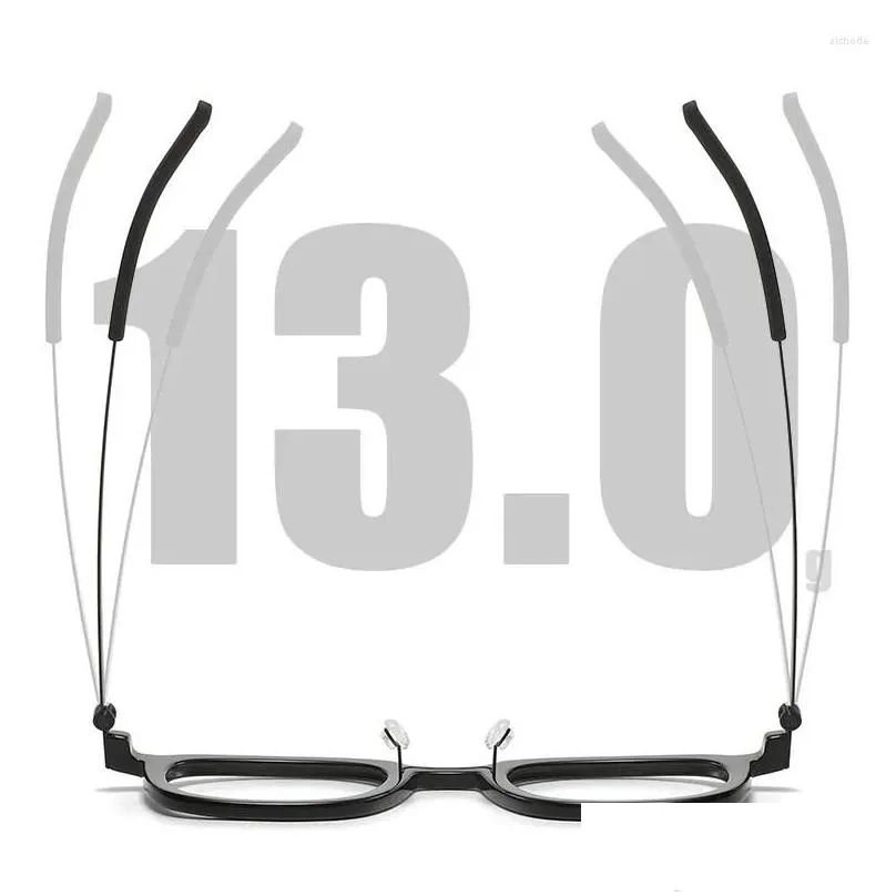 Sunglasses Frames 2024 Brand Designer Men`s Vintage IP Titanium Acetate Glasses Women Big Square Optical Myopia Lenses Prescription