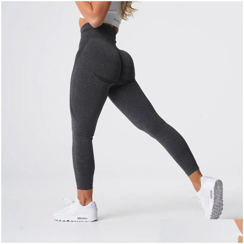 Yoga Outfit Yoga Outfit NVGTN Speckled Seamless Lycra Spandex Leggings Women Soft Workout Tights Fitness Outfits Pants High Waisted Gym