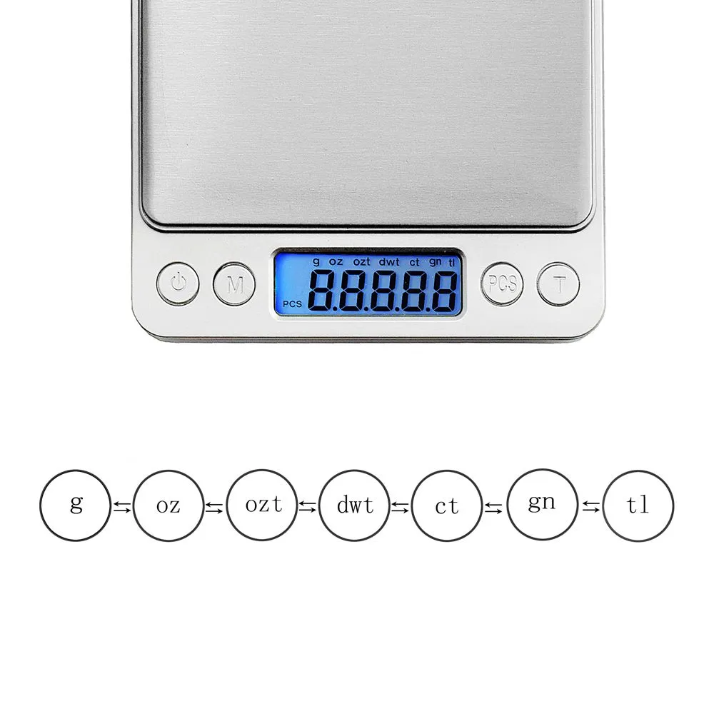 wholesale 500g x 0.01g 1000g x 0.1g Digital Pocket Scale 1kg-0.1 1000g/0.1 Jewelry Scales Electronic Kitchen Weight Scale