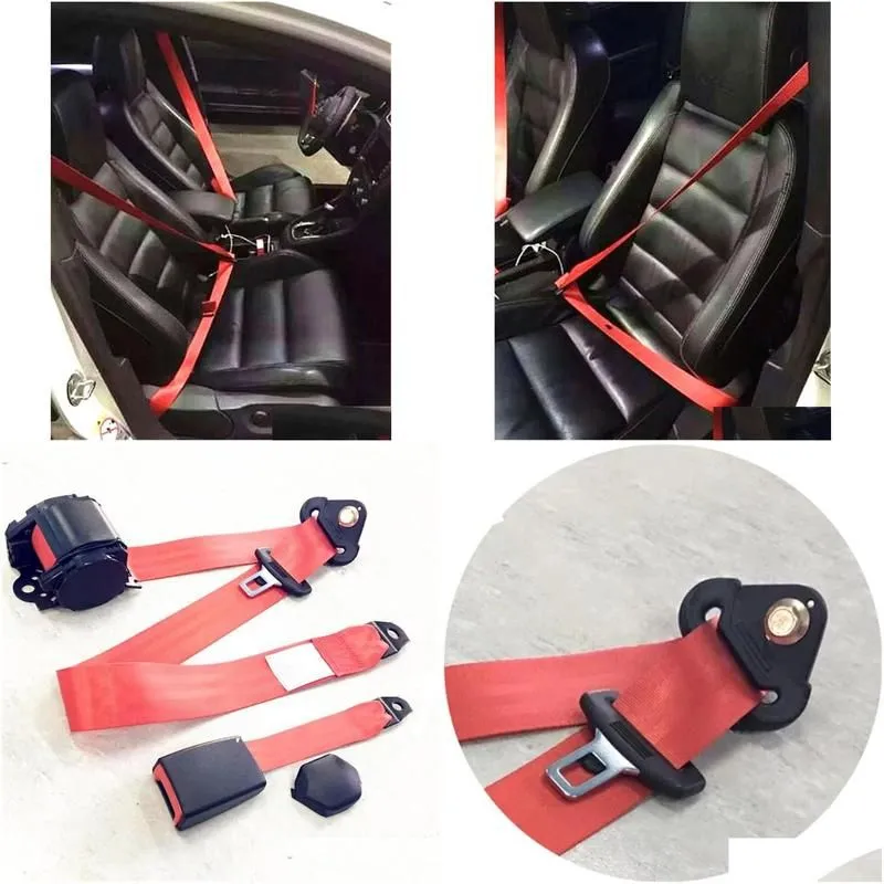 Safety Belts & Accessories Safety Belts Accessories Red Car Seat Belt Extender Extension Buckle Adujstable Shoder Seatbelt For 1Piece