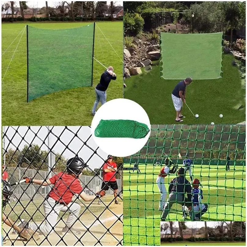 Other Golf Products Aids Practice Net Heavy Duty Durable Netting Rope Border Sports Training Mesh Accessories 2X2M Drop Delivery Outdo Otokp