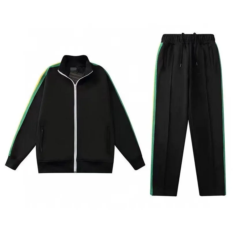 Mens Womens Tracksuits Sweatshirts Suits Designer Sportswear Jogging Sportsuits Casual Long sleeved 2 pcs Set Sportspants Street Clothing Zip Jacket Size