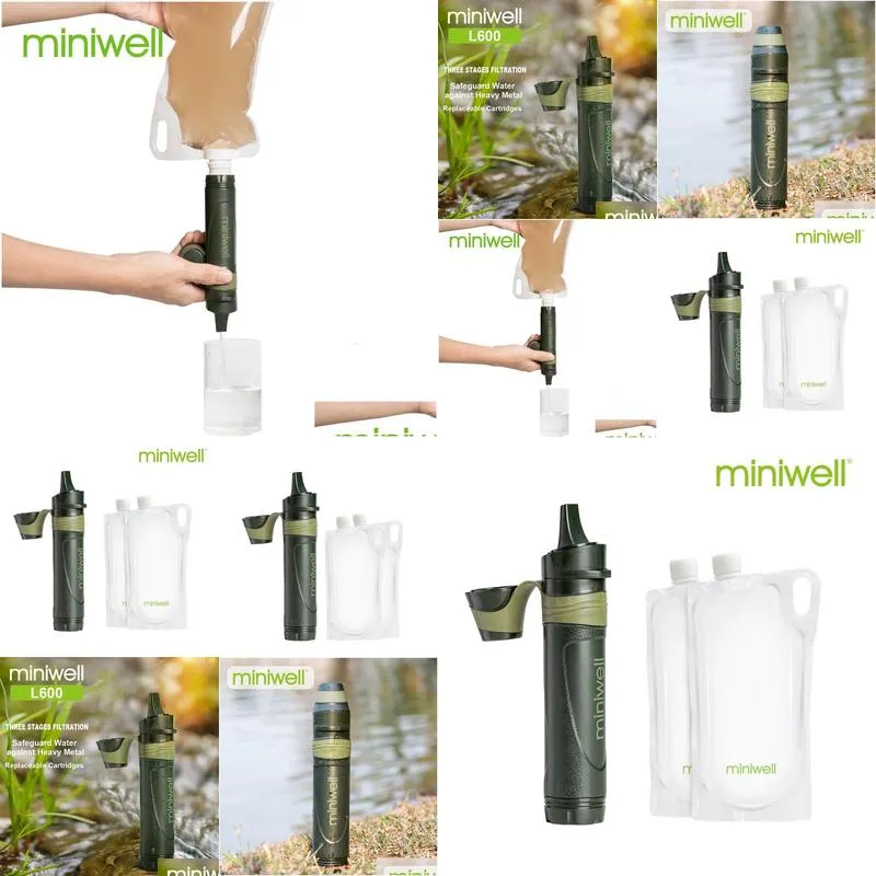 Outdoor Gadgets Miniwell L600 Survival Cam Equipment Portable St Water Filter 230826 Drop Delivery Dhc1U