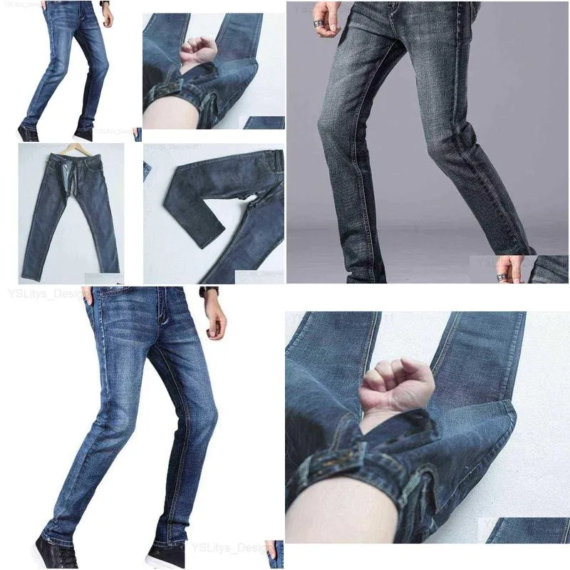 Men`s Jeans Outdoor Takeoff Men039s Invisible Full Zipper Open Crotch Jeans Are Convenient To Do Things and Play Wild Artifacts Couples D8428535
