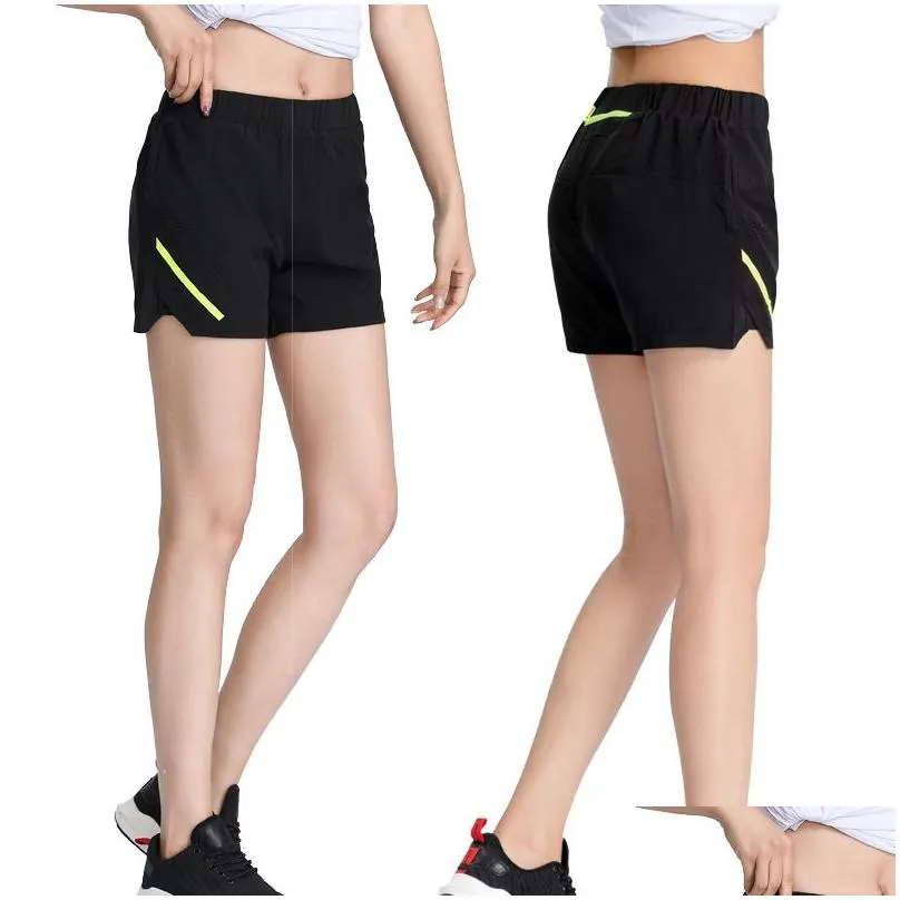 Women Marathon Shorts 2 In 1 Yoga Double Layer Sport Short Mesh Quick Dry Joggings Shorts Female Fitness Running Shorts