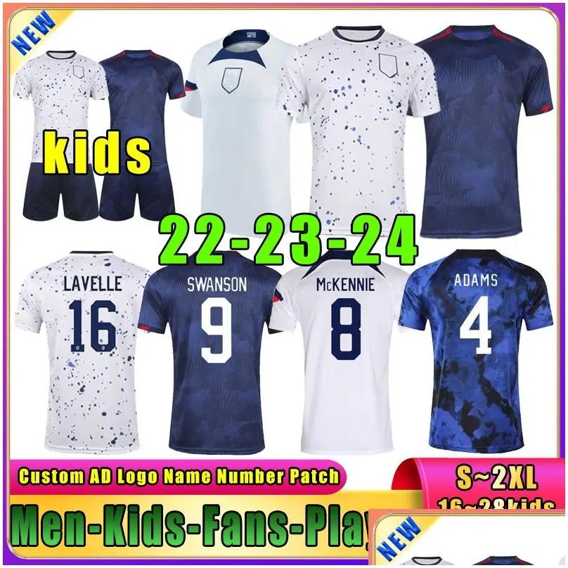 22 23 24 New USA United States PULISIC McKennie national team fan player version Soccer jerseys FERREIRA ADAMS YEDLIN football shirt home away kids kit