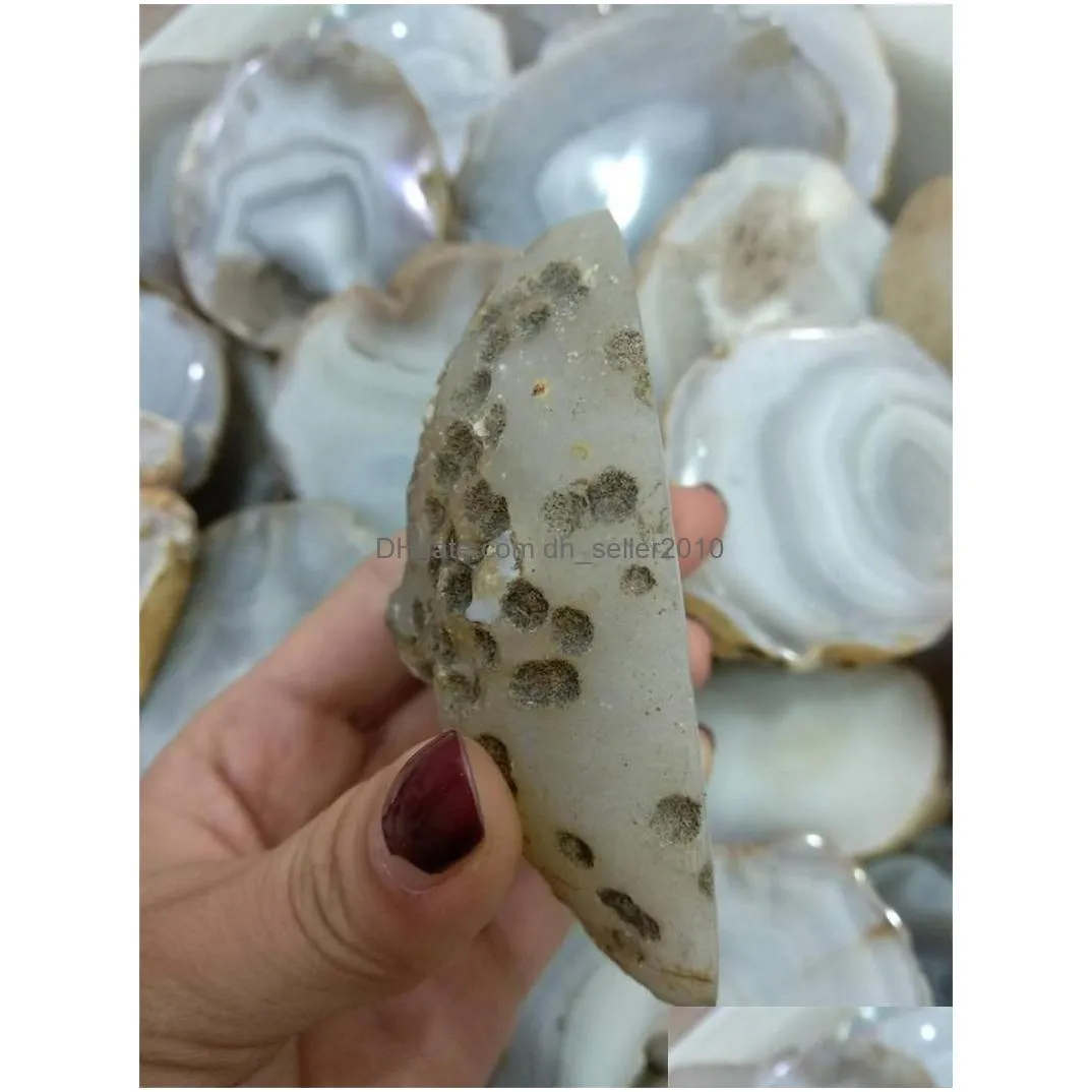 Arts And Crafts Natural Crystal Gem Stone Rough Agate Slice Quartz Rock Furnishing Articles2690208 Drop Delivery Home Garden Arts, Gif Dhgor