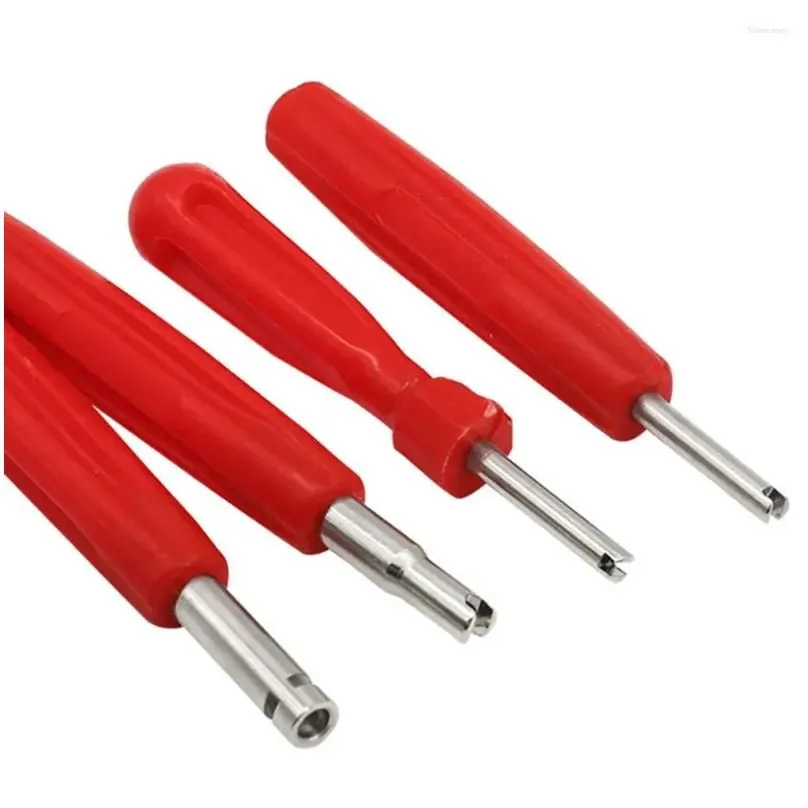 Professional Hand Tool Sets Tire Vae Core Removal Tools Wrench Plastic Handle Iron Plated Repair For Car Bike Bicycle Motorcycl Drop