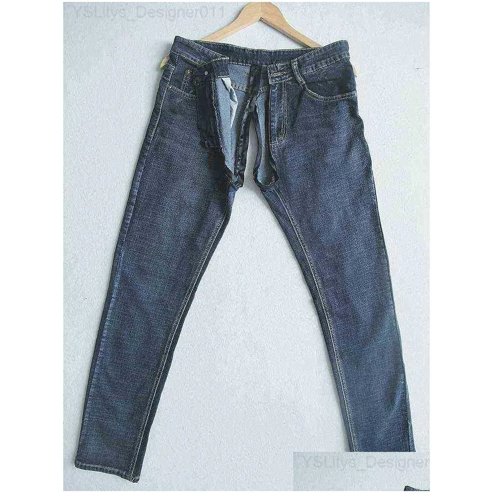 Men`s Jeans Outdoor Takeoff Men039s Invisible Full Zipper Open Crotch Jeans Are Convenient To Do Things and Play Wild Artifacts Couples D8428535