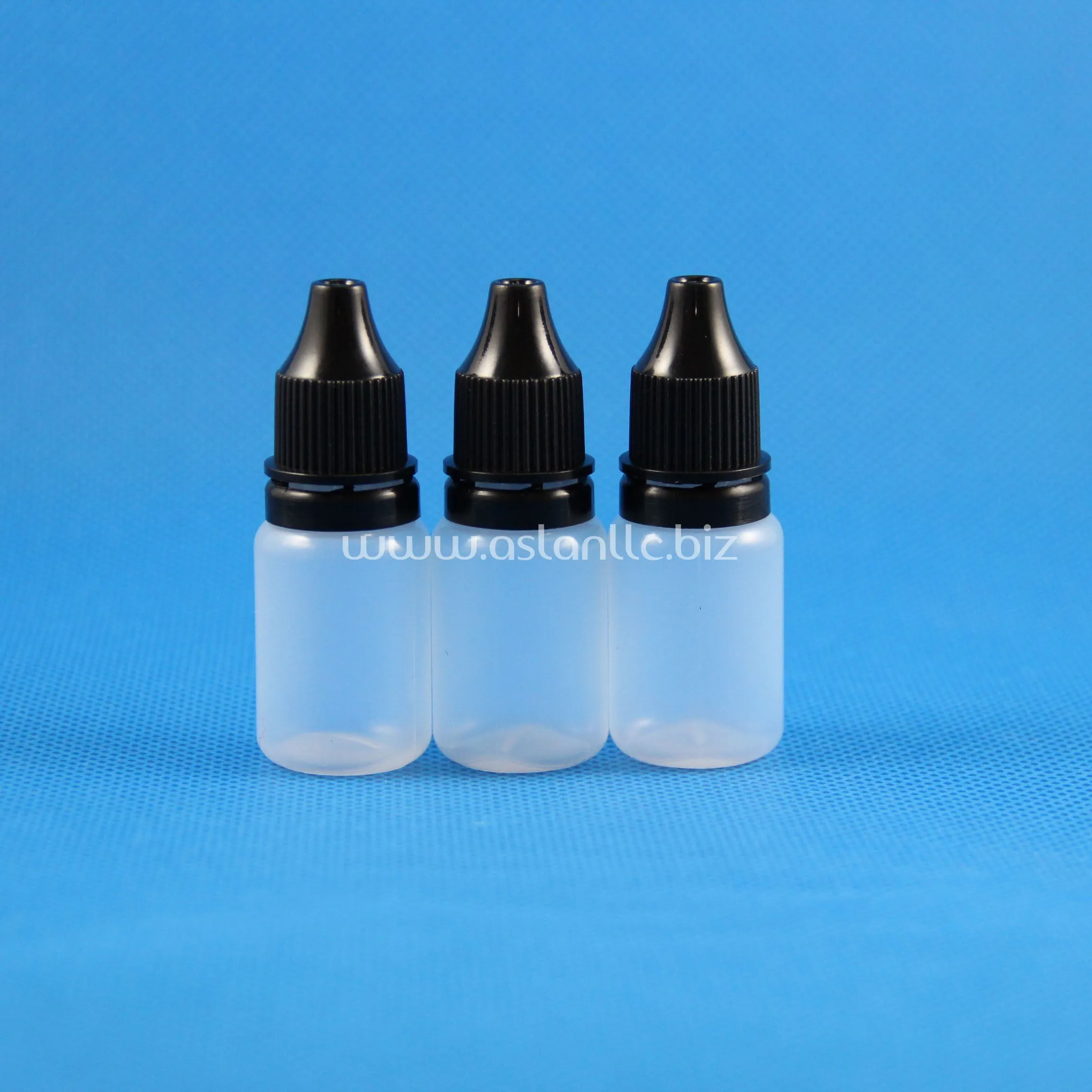 wholesale 100 Pcs 10ml (1/3 OZ) Plastic Dropper Bottles With Tamper Safety Caps & Drop Nozzle Tips Safe Soft LDPE Squeezable Store Sub Packing Liquid 10