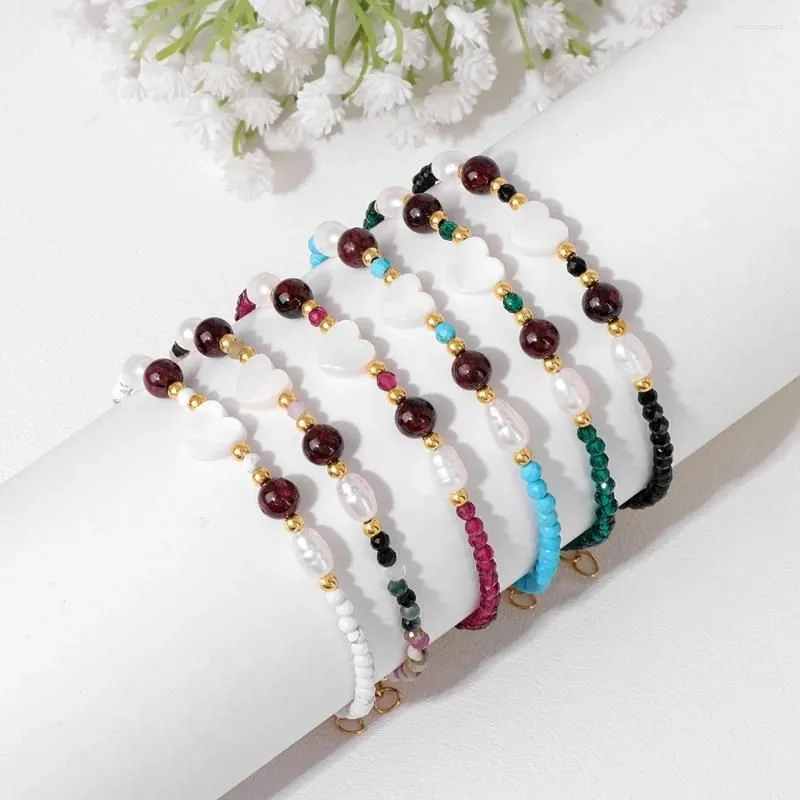 Strand Trendy Natural Stone Tourmalines Spinels Beads Bracelets Adjustable Gold Color Chain Women Men Handmade Jewelry Gifts