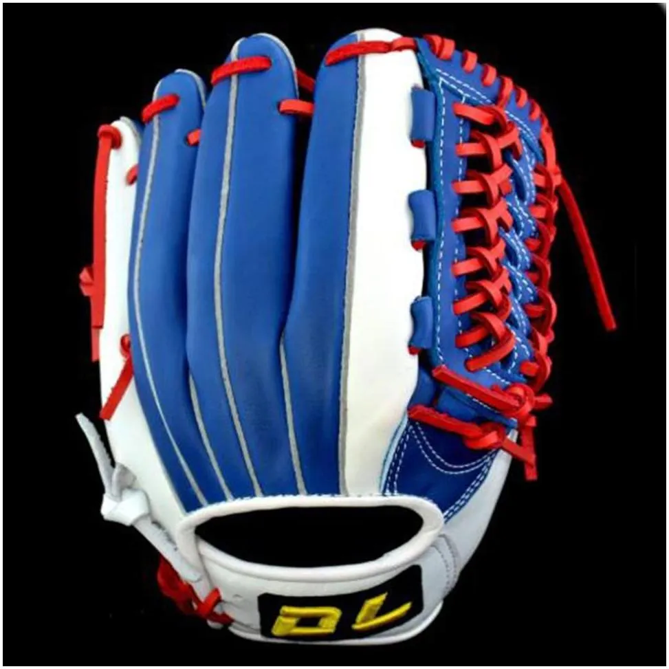 Sports Gloves Sweat Absorbing Strengthened Durable 115``12``125`` Genuine Leather Cowhide Baseball G205Y