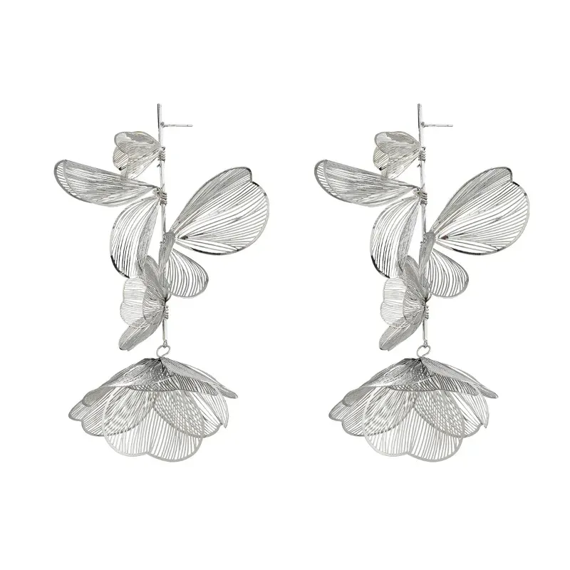Dangle Earrings 2024 Handmade Flower Tassel For Woman Party