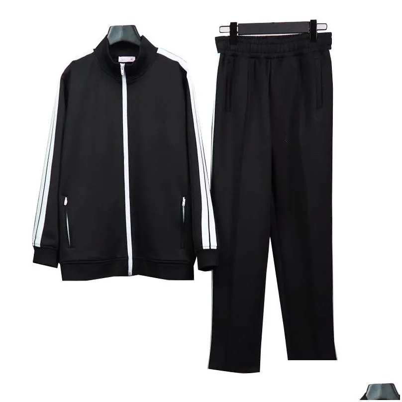 Mens Womens Tracksuits Sweatshirts Suits Designer Sportswear Jogging Sportsuits Casual Long sleeved 2 pcs Set Sportspants Street Clothing Zip Jacket Size
