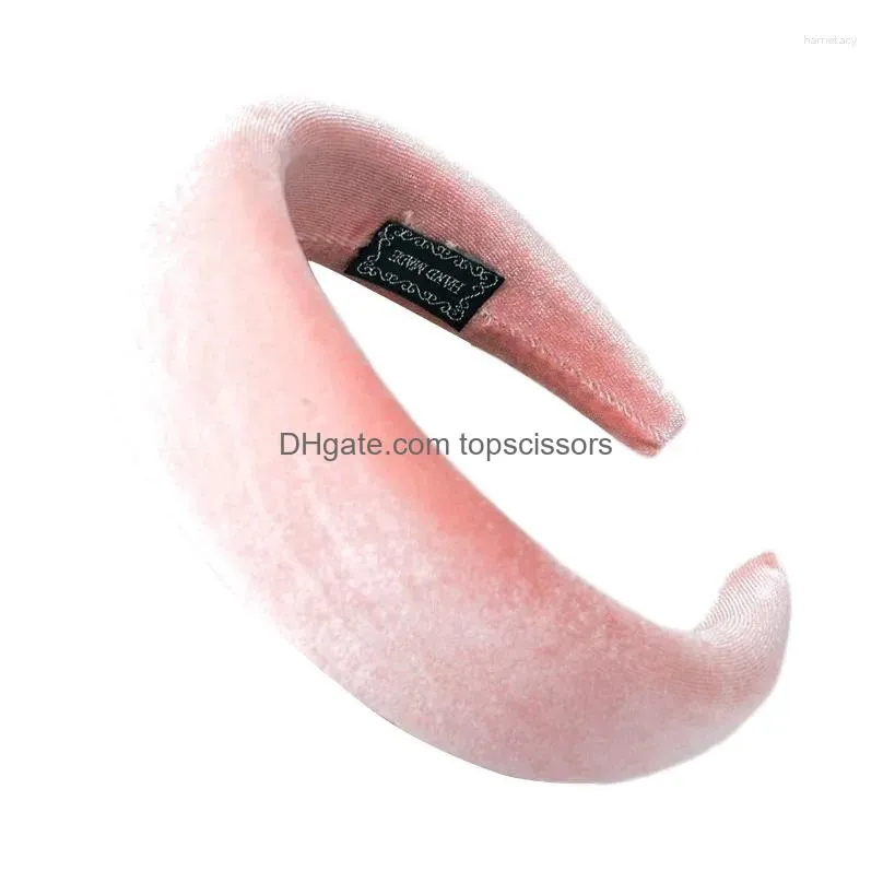 Hair Accessories Milk Silk Washing Face Hairband Veet Sponge Thick Black Headband Drop Delivery Products Tools Dhdpz